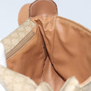 CELINE Macadam Canvas Shoulder Bag PVC Beige Gold Auth ARZ209-18
