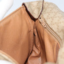CELINE Macadam Canvas Shoulder Bag PVC Beige Gold Auth ARZ209-19