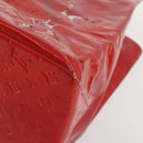 LOUIS VUITTON Monogram Vernis Reade GM Tote Bag Rouge M91084 LV Auth ARZ211-8