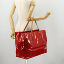 LOUIS VUITTON Monogram Vernis Reade GM Tote Bag Rouge M91084 LV Auth ARZ211-24