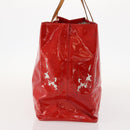 LOUIS VUITTON Monogram Vernis Reade GM Tote Bag Rouge M91084 LV Auth ARZ211-4