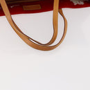 LOUIS VUITTON Monogram Vernis Reade GM Tote Bag Rouge M91084 LV Auth ARZ211-7