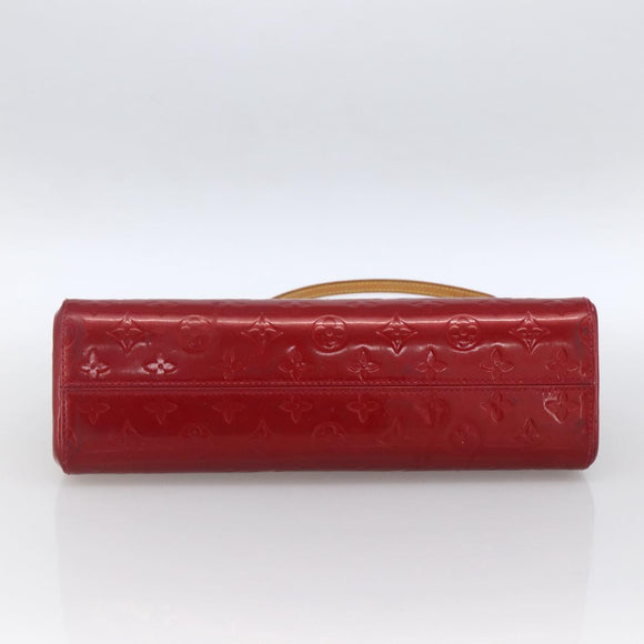 LOUIS VUITTON Vernis Roxbury Drive Bag 2way Pomme D'amour M91987 LV Auth ARZ213