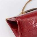 LOUIS VUITTON Vernis Roxbury Drive Bag 2way Pomme D'amour M91987 LV Auth ARZ213-15
