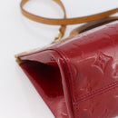 LOUIS VUITTON Vernis Roxbury Drive Bag 2way Pomme D'amour M91987 LV Auth ARZ213-17