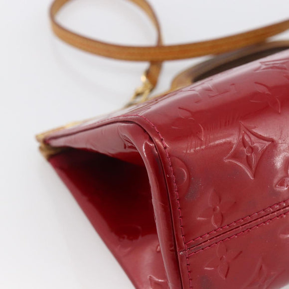 LOUIS VUITTON Vernis Roxbury Drive Bag 2way Pomme D'amour M91987 LV Auth ARZ213