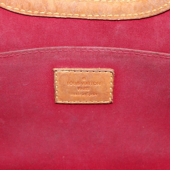 LOUIS VUITTON Vernis Roxbury Drive Bag 2way Pomme D'amour M91987 LV Auth ARZ213