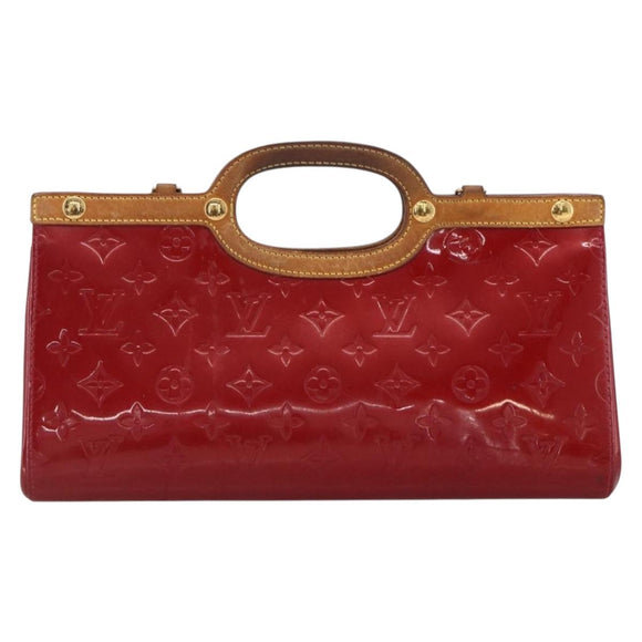 LOUIS VUITTON Vernis Roxbury Drive Bag 2way Pomme D'amour M91987 LV Auth ARZ213