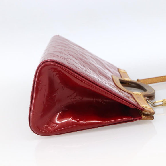 LOUIS VUITTON Vernis Roxbury Drive Bag 2way Pomme D'amour M91987 LV Auth ARZ213