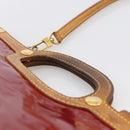 LOUIS VUITTON Vernis Roxbury Drive Bag 2way Pomme D'amour M91987 LV Auth ARZ213-8