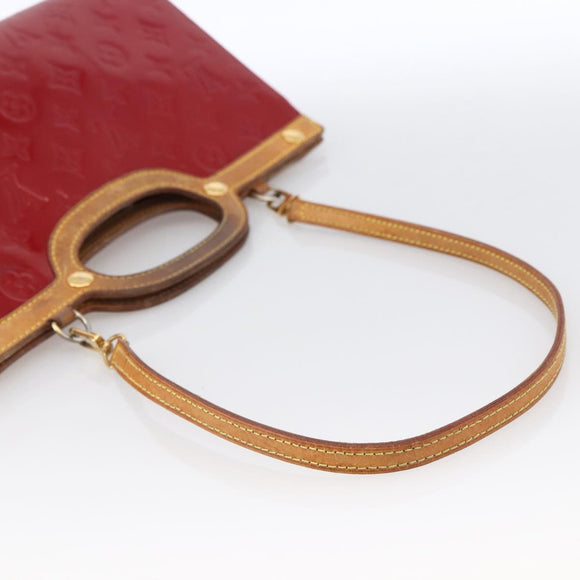 LOUIS VUITTON Vernis Roxbury Drive Bag 2way Pomme D'amour M91987 LV Auth ARZ213