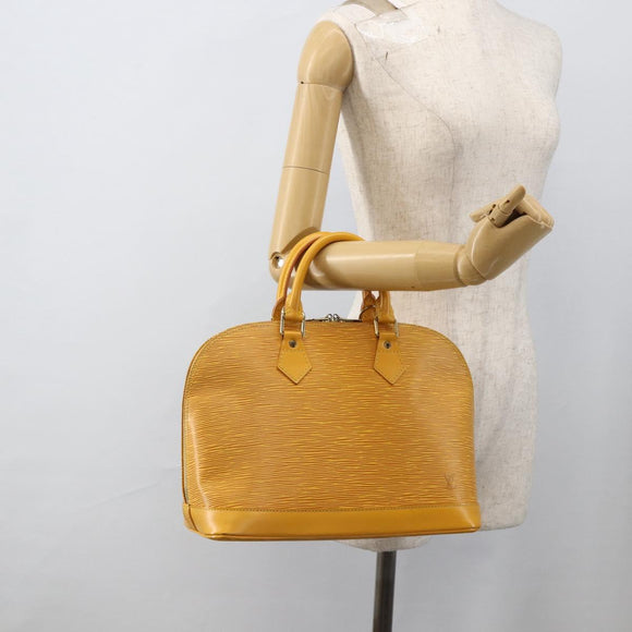 LOUIS VUITTON Epi Alma Hand Bag Yellow M52149 LV Auth ARZ222A