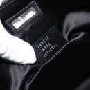 FENDI Zucca Canvas Peek A Boo Defender Schultertasche Schwarz Silber Auth ARZ227V-12