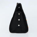 FENDI Zucca Canvas Peek A Boo Defender Schultertasche Schwarz Silber Auth ARZ227V-4