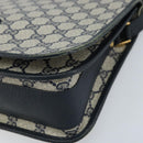 GUCCI GG Supreme Shoulder Bag PVC Navy Gold 001 116 0847 Auth ARZ232-10