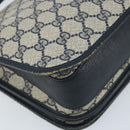 GUCCI GG Supreme Shoulder Bag PVC Navy Gold 001 116 0847 Auth ARZ232-13
