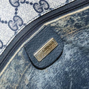 GUCCI GG Supreme Shoulder Bag PVC Navy Gold 001 116 0847 Auth ARZ232-16