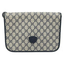 GUCCI GG Supreme Shoulder Bag PVC Navy Gold 001 116 0847 Auth ARZ232-2