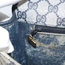 GUCCI GG Supreme Shoulder Bag PVC Navy Gold 001 116 0847 Auth ARZ232-20