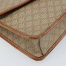 CELINE Macadam Canvas Shoulder Bag PVC Beige Gold Auth ARZ236-15