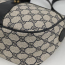 GUCCI GG Supreme Sherry Line Shoulder Bag PVC Navy Gold 89 02 032 Auth ARZ238-14
