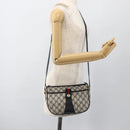 GUCCI GG Supreme Sherry Line Shoulder Bag PVC Navy Gold 89 02 032 Auth ARZ238-24