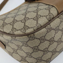 GUCCI GG Supreme Web Sherry Line Bag PVC Beige Gold 89 02 032 Auth ARZ240-15