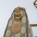 GUCCI GG Supreme Web Sherry Line Bag PVC Beige Gold 89 02 032 Auth ARZ240-9