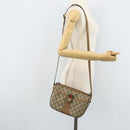 GUCCI GG Supreme Web Sherry Line Bag PVC Beige Gold 89 02 032 Auth ARZ240-25