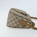 GUCCI GG Supreme Web Sherry Line Bag PVC Beige Gold 89 02 032 Auth ARZ240-3