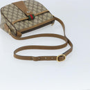 GUCCI GG Supreme Web Sherry Line Bag PVC Beige Gold 89 02 032 Auth ARZ240-7