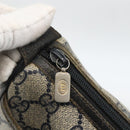 GUCCI GG Supreme Sherry Line Shoulder Bag PVC Navy Gold 89 02 077 Auth ARZ241-14