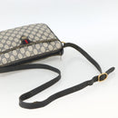 GUCCI GG Supreme Sherry Line Shoulder Bag PVC Navy Gold 89 02 077 Auth ARZ241-7