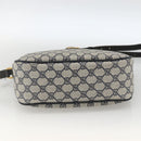 GUCCI GG Supreme Sherry Line Shoulder Bag PVC Navy Gold 89 02 077 Auth ARZ241-9