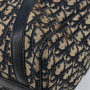Christian Dior Trotter Canvas Boston Bag Navy Silver Auth ARZ245-12