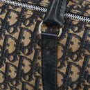 Christian Dior Trotter Canvas Boston Bag Navy Silver Auth ARZ245-15