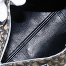 Christian Dior Trotter Canvas Boston Bag Navy Silver Auth ARZ245-16