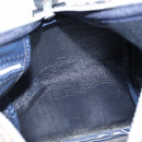 Christian Dior Trotter Canvas Boston Bag Navy Silver Auth ARZ245-18