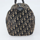 Christian Dior Trotter Canvas Boston Bag Navy Silver Auth ARZ245-4
