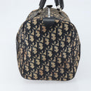 Christian Dior Trotter Canvas Boston Bag Navy Silver Auth ARZ245-5
