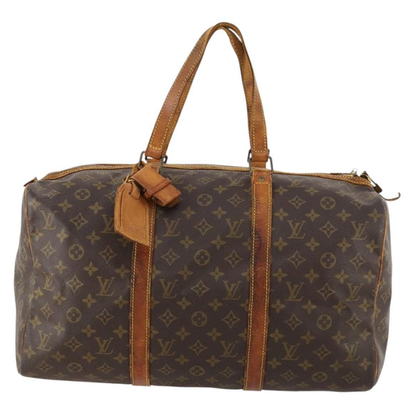 LOUIS VUITTON Monogram Sac Souple 45 Boston Tasche M41624 LV Auth ARZ247