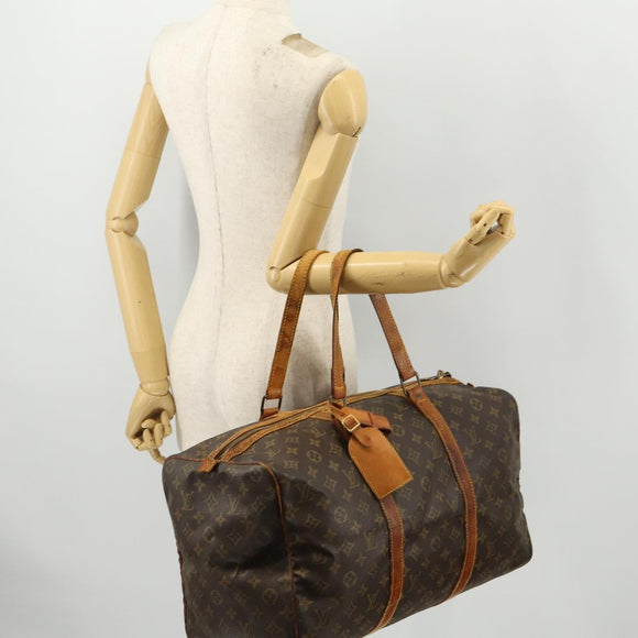 LOUIS VUITTON Monogram Sac Souple 45 Boston Tasche M41624 LV Auth ARZ247
