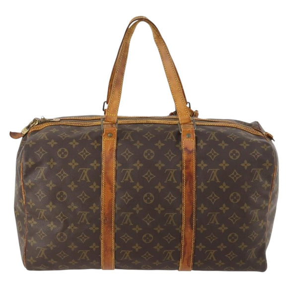 LOUIS VUITTON Monogram Sac Souple 45 Boston Tasche M41624 LV Auth ARZ247
