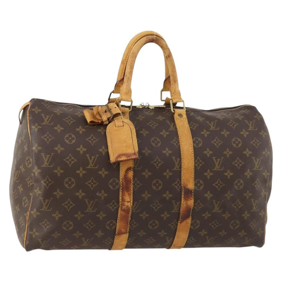 LOUIS VUITTON Monogram Keepall 45 Boston Bag M41428 LV Auth ARZ250