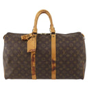 LOUIS VUITTON Monogram Keepall 45 Boston Bag M41428 LV Auth ARZ250-13
