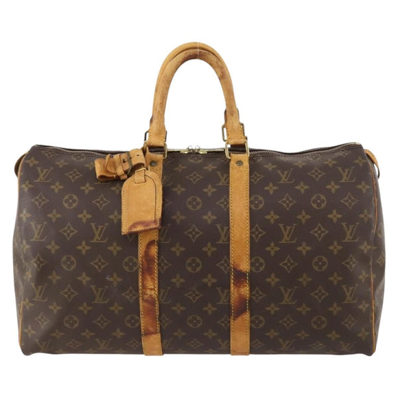 LOUIS VUITTON Monogram Keepall 45 Boston Bag M41428 LV Auth ARZ250