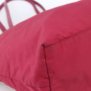 PRADA Tote Bag Nylon Pink Silver Auth ARZ253-14