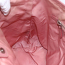 PRADA Tote Bag Nylon Pink Silver Auth ARZ253-19