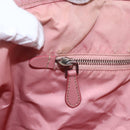 PRADA Tote Bag Nylon Pink Silver Auth ARZ253-20