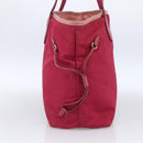 PRADA Tote Bag Nylon Pink Silver Auth ARZ253-3